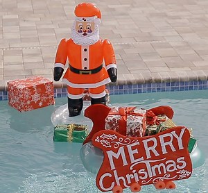 31K views · 195 reactions | Where would Santa be without his sleigh? Get into the Christmas Spirit by creating your own ride for Santa. Watch the video for full instructions! | Pinch A Penny Pool Patio Spa | Facebook