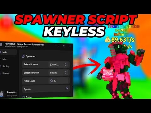 [🌊UPDATE] Escape Tsunami For Brainrots DUPE SCRIPT / Pet Spawner NO KEY OP INFINITY SPAWN