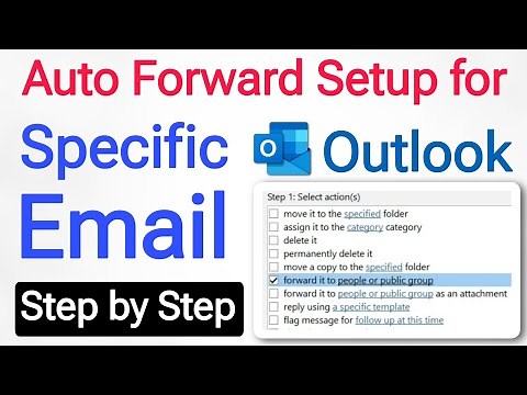 Outlook - How to setup auto forward from specific email id to another mail id | auto forward email |
