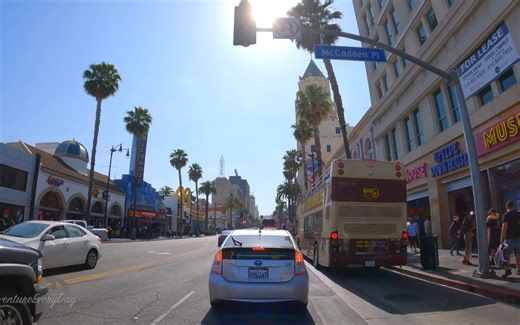 4K【洛杉矶】Hollywood好莱坞 - Beverly Hills贝弗利山 城市街景驾驶之旅 | 日落之行/旅游/放松