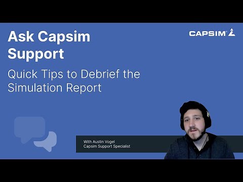 Quick Tips to Debrief the Simulation Report