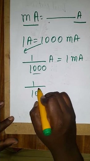 how to convert milliampere to ampere