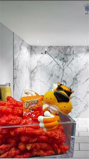 It’s not easy being cheesy!Cheetos Chester Cheetah Action Figure by Jada Toys. #short