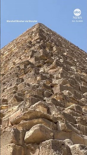 Dog makes expert descent down pyramid after being spotted on top of ancient landmark by paraglider