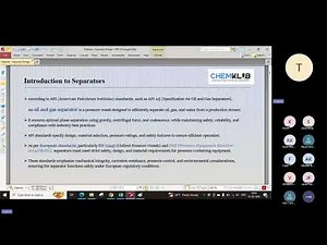 Webinar on 2 Phase Separator Design