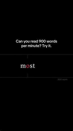Can you read 900 words per minute? Try it. Did u pass?? #fyp #viral #fypage #fypシ゚viral #reading