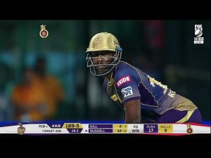 IPL 2019 : RCB vs KKR , 17th Match Highlights | Russell's Fiery 48*(13)🔥