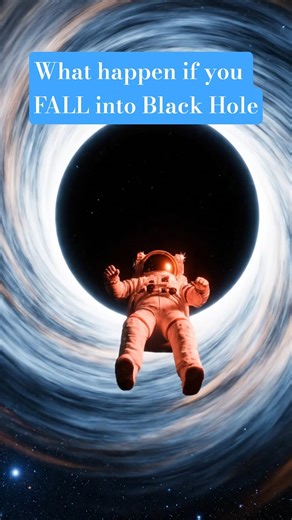 Falling Into a Black Hole: You Get Stretched Like Spaghetti! 🕳 #blackhole #science#Spaghettification