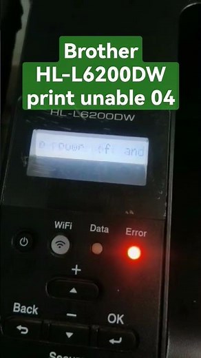 Brother HL-L6200DW print unable 04 #brotherprinterrepair #brotherprinter #printunable04 #paperjam