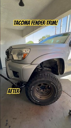 Second gen #Toyota #Tacoma fender trim Before & After!