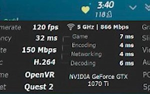 1070TI对比7900XTX的VR串流绝了兄弟们