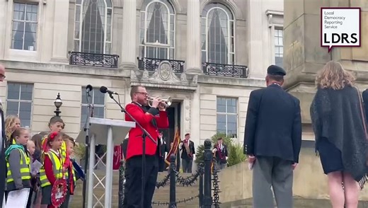 VE Day 80: Large crowd gathers in Barnsley to remember end of WWII