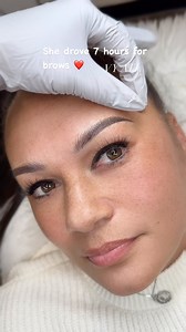 7.7K views · 8.8K reactions | She drove 7 hours for brows. Stunning...