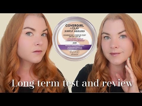 COVERGIRL + Olay Simply Ageless Instant Wrinkle Defying Foundation Long-Term Wear Test and Review