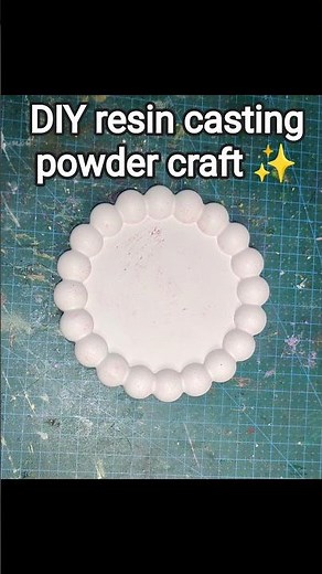 DIY resin casting powder craft ✨#diy #diycrafts #resincrafts #easy #siliconmold #trending #shorts