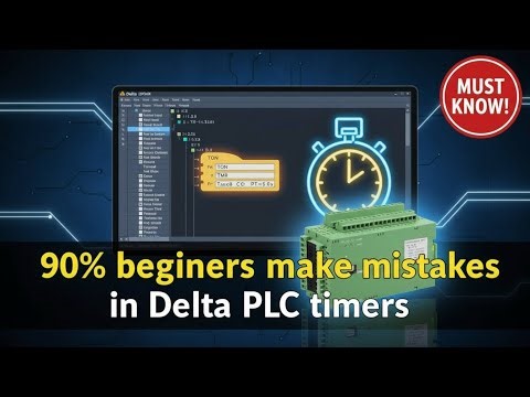 Delta PLC Timers for Beginners || Timer Programming Step-by-Step