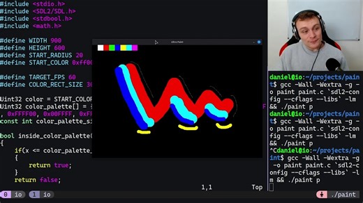用C语言从零实现绘图应用 | Daniel Hirsch