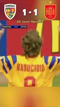 Romania vs Spain Euro 1996 🏆