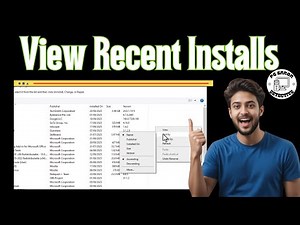 How To Look At Recently Installed Stuff In Windows 10 | Quick Guide (2025)