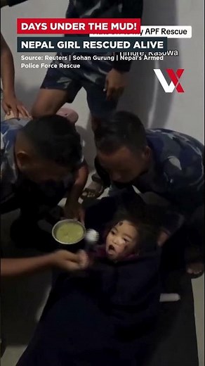 Girl Survives 3 Days Under Nepal Flood Rubble | Rescuers Pull Her Out Alive In Rasuwa | VERTEX