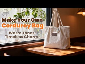 Easy Corduroy Tote Bag DIY | Beginner-Friendly Sewing Tutorial