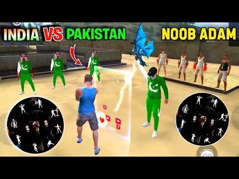 Free Fire Factory Roof Emote Fight 😈 INDIA 🇮🇳 Vs Pakistan 🇵🇰 1 vs 1 Emote Fight - Garena Free Fire🔥