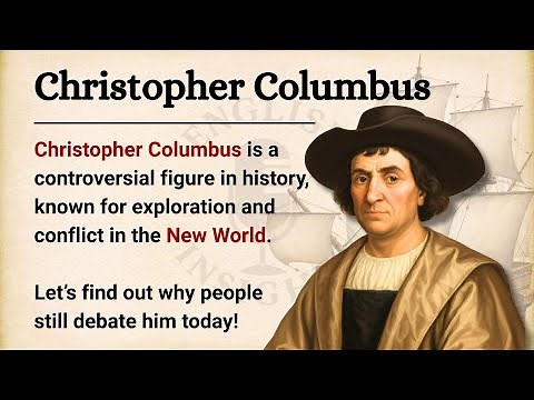 Christopher Columbus: Hero or Villain? || Learn English Through Story Level 2 || Graded Reader
