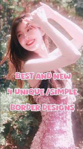 4 Simple Drawing Border Design for Project Front Page ✨Beautiful Drawing Ideas for Title Page Design