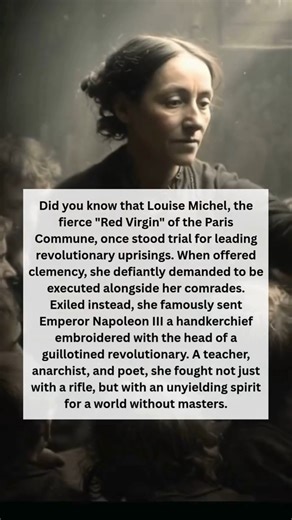 Women In World History on Instagram: "Louise Michel, also known by her nickname of #Enjolras, was a French teacher, writer, #poet, #philosopher, Communard, and #anarchist. #womeninhistory #reels"
