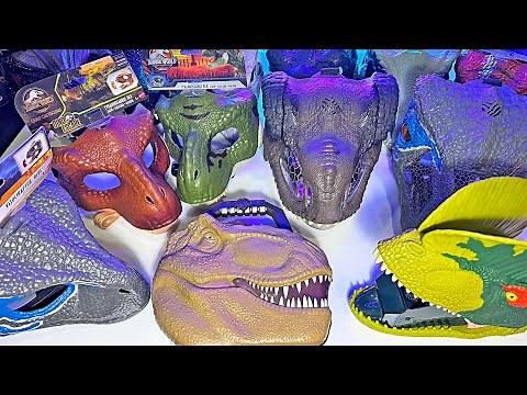 Whole Collection of Jurassic World Masks! Mattel Dinosaur Toys