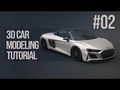 3D Car Modeling Tutorial - Audi R8 Spyder pt.2