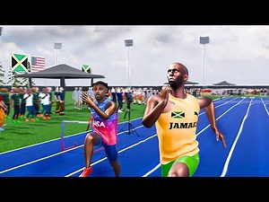 Usain bolt VS Noa Lyes ( Speed comparison 3D)