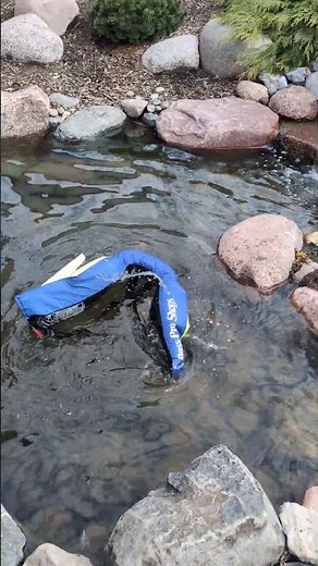 testing my new auto/inflatable life jacket. March 2026