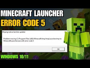 How To Fix Minecraft Launcher Error Error Code 5 In Windows