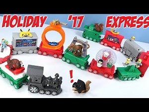 Happy Meal Holiday Express Train McDonalds Toys Full Collection 2017