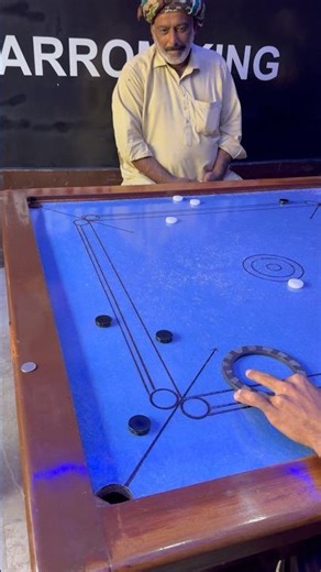 New trick shot Carrom board🤴#shorts