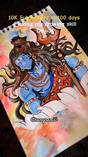 DAY-14 Mahadev 🔱 |Drawing| #shorts #drawing #mahadev #viral #fypシ