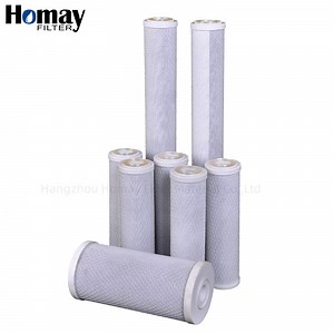 [Hot Item] OEM 10" 5micron Industrial Activated Carbon Filter Block Cartridge