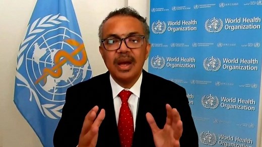 World Health Organization chief welcomes Biden win
