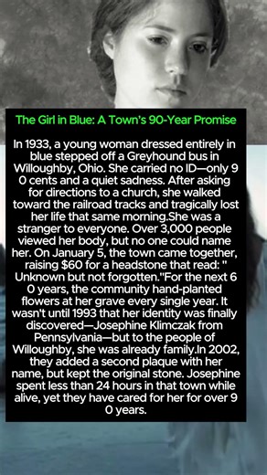 The Girl in Blue A Town’s 90 Year Promise