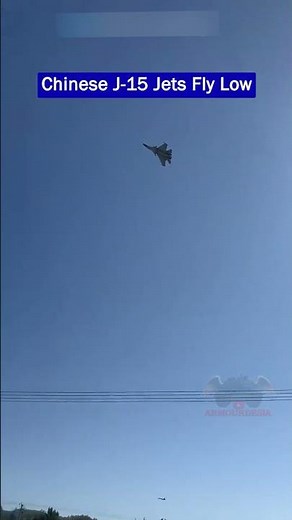 Chinese J-15 Jets Fly Low in Rare Intrusion Training!