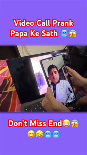 🥶Video Call Prank Papa Ke Sath 😱 #souravjoshivlogs #shorts