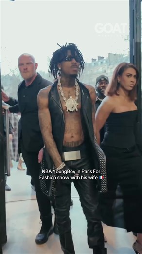 NBA YoungBoy & Jaz Attend Paris Fashion Show