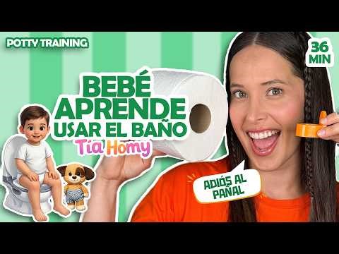 Learn with Aunt Homy – Baby learns to use the toilet | Potty Training | First Words for Babies