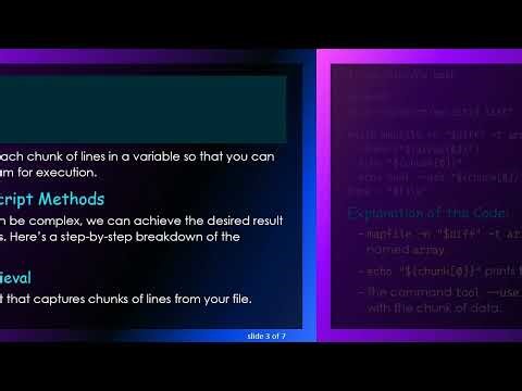 How to Efficiently Store a Chunk of Lines in a Variable in Shell Scripts