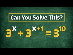 Mastering Algebra: Solving A Simple But Tricky Exponential Equation Fast! - SAT, ACT, GCSE Maths