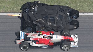 67K views · 607 reactions | How fast is an #F1 car? 2008 Panasonic Toyota Racing TF108 (Timo Glock) vs Wayne Enterprises Tumbler Batmobile The Dark Knight (Bruce Wayne/Batman) at Monza #toyota #batman #thedarkknight #brucewayne #batmobile | Raceluxius Horizon | Facebook