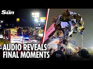 Moment air traffic controller YELLS as plane crashes on runway killing both pilots