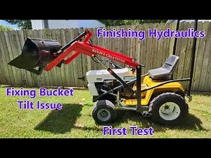 Building A Loader For My Vintage Cub Cadet Garden Tractor V5