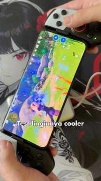 How Cold Is the Coolshark JK02 Gamepad + Fan Cooler? Genshin Impact Test #androidgamepad #fancooler